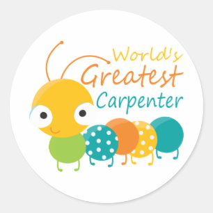 World's Greatest Carpenter Classic Round Sticker