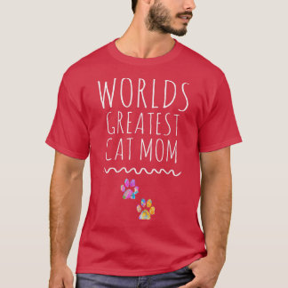Worlds Greatest CAT Mom, Graphic T , Love my CAT T-Shirt