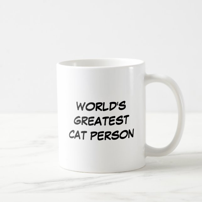 "World's Greatest Cat Person" Mug (Right)