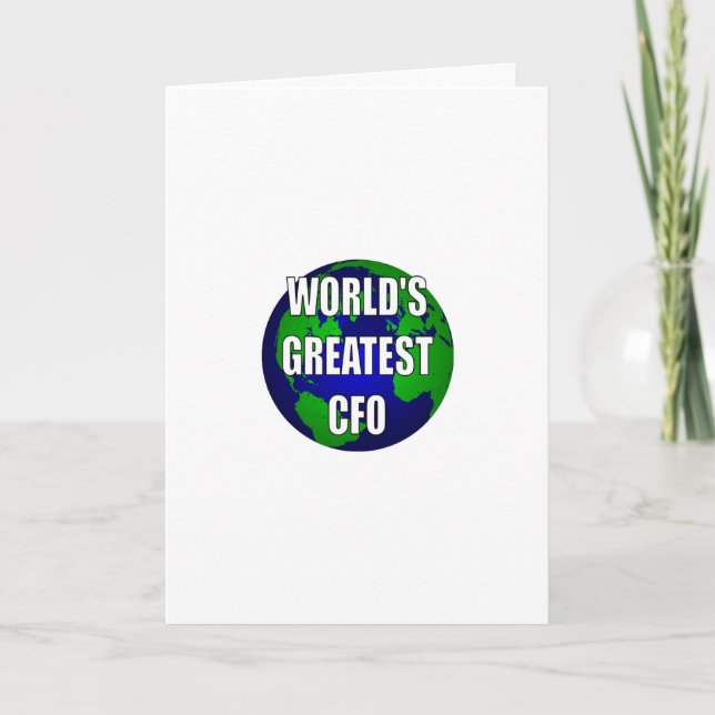 World's Greatest CFO Card (Front)