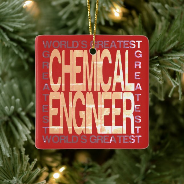 Worlds Greatest Chemical Engineer Ceramic Ornament (Tree)