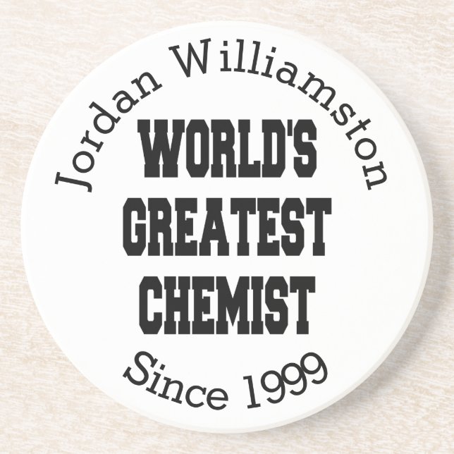 Worlds Greatest Chemist Coaster (Front)