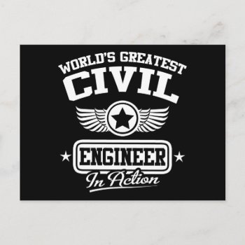 World's Greatest Civil Engineer In Action Postcard by MalaysiaGiftsShop at Zazzle