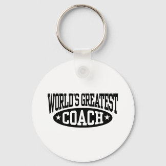 World's Greatest Coach Keychain