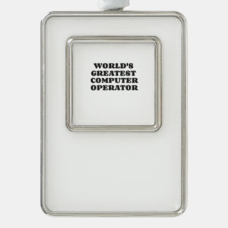 WORLD'S GREATEST COMPUTER OPERATOR CHRISTMAS ORNAMENT