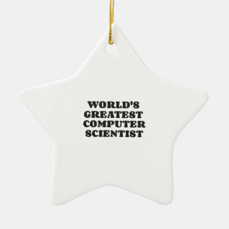 WORLD'S GREATEST COMPUTER SCIENTIST CERAMIC ORNAMENT