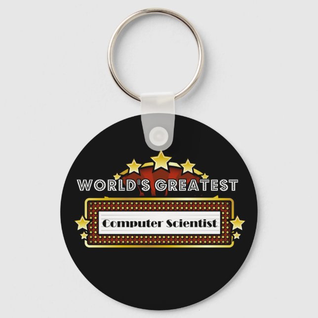World's Greatest Computer Scientist Keychain (Front)