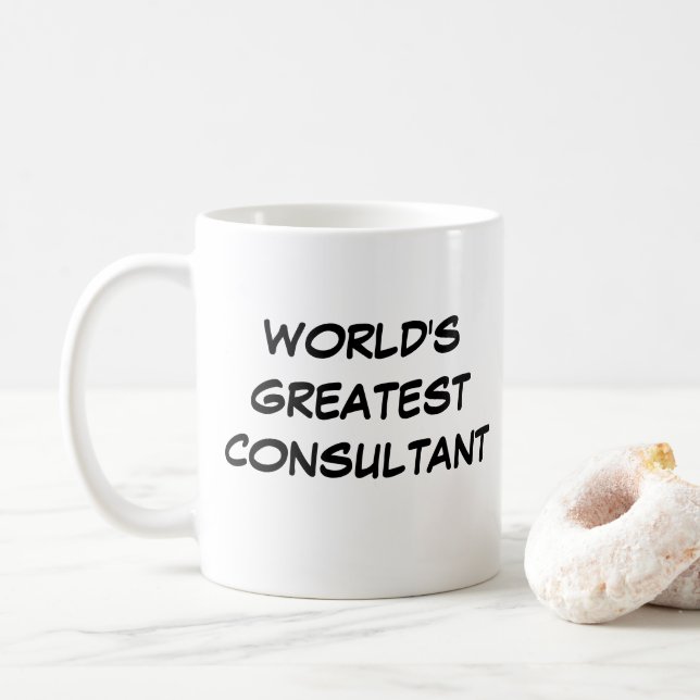 "World's Greatest Consultant" Mug (With Donut)