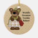 World&#39;s Greatest Cookie Baker Ceramic Ornament at Zazzle