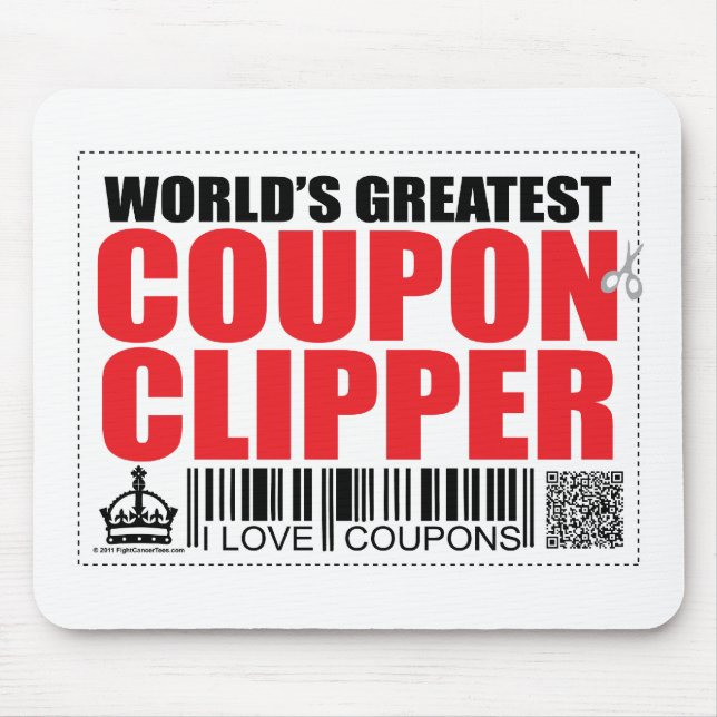 World's Greatest Coupon Clipper Mouse Pad (Front)