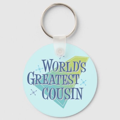 World's Greatest Cousin Keychain