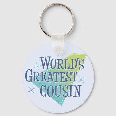 World's Greatest Cousin Keychain
