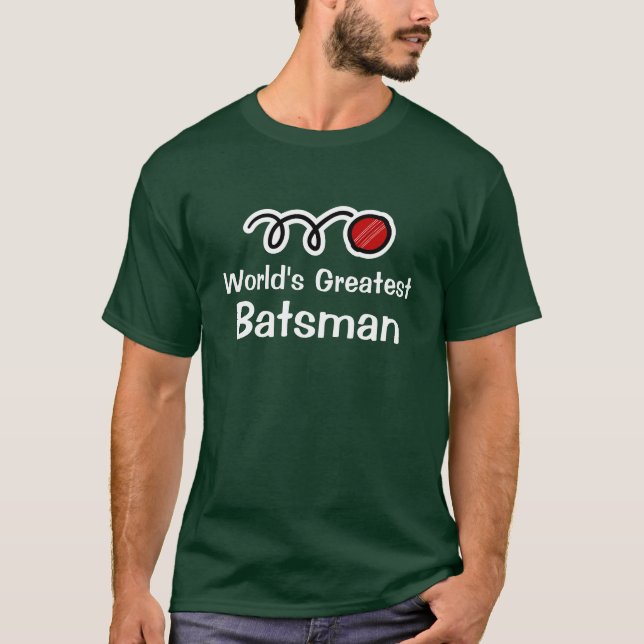 World's greatest cricket batsman tee shirt (Front)