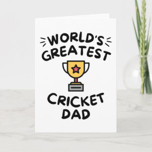 World's greatest cricket dad card