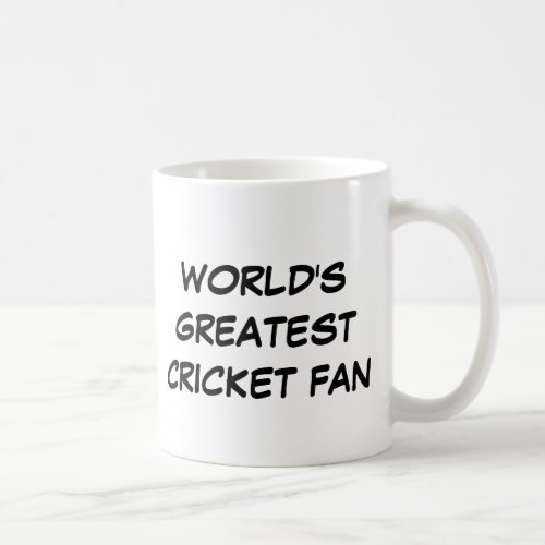 Worlds Greatest Cricket Fan Mug