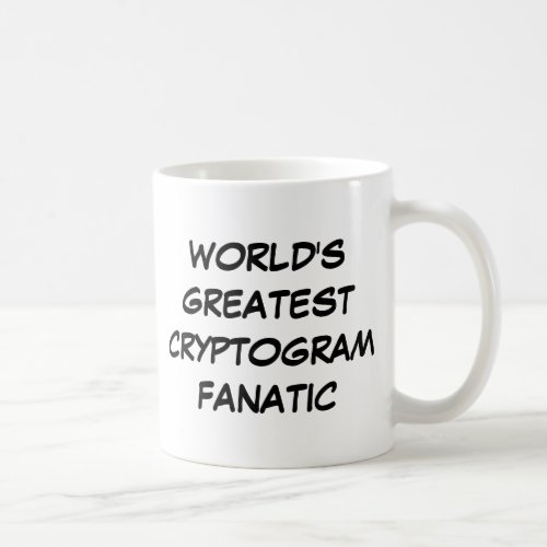 Worlds Greatest Cryptogram Fanatic Mug