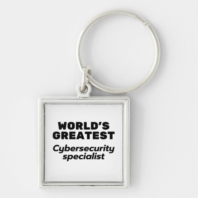 World's greatest Cybersecurity Specialist Keychain (Front)