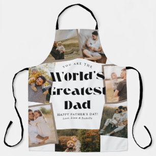 World's Greatest Dad 7 Photo Collage Apron
