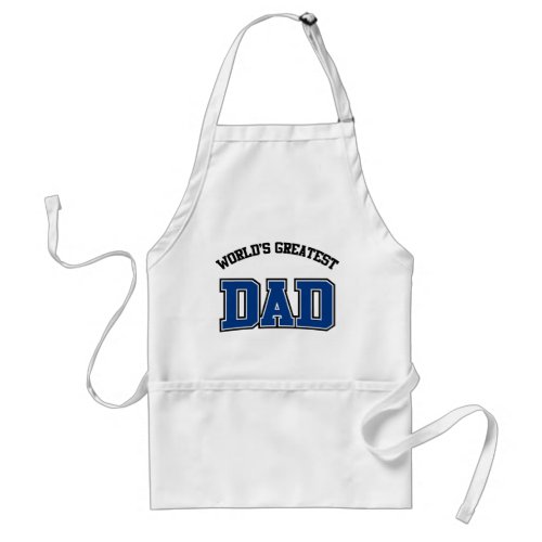 Worlds Greatest Dad Apron Blue