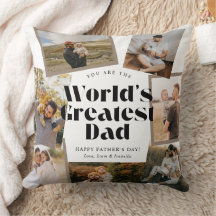 World's Greatest Dad Bold Retro 7 Photo Collage