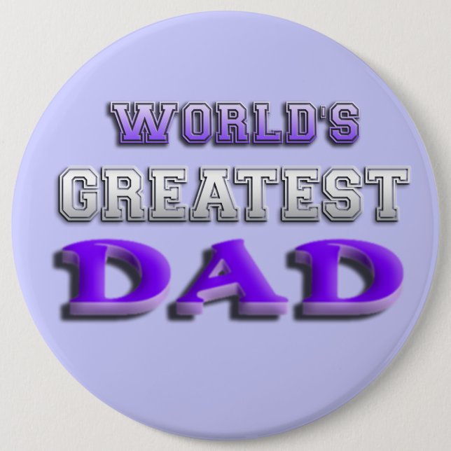 World's Greatest Dad Button (Front)