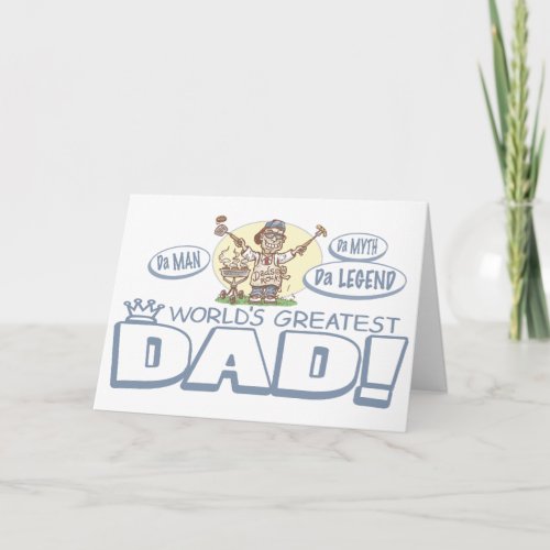 Worlds Greatest Dad by Mudge Studios Card