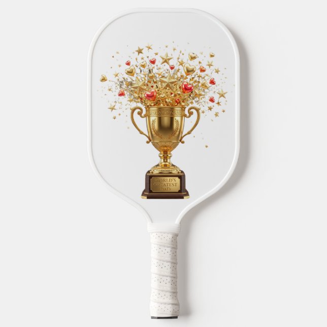 World's Greatest DAD Carbon Fiber Pickleball Paddle (Front)