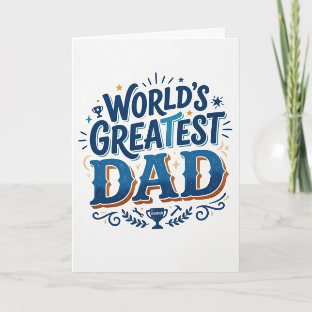 World's Greatest Dad Card (Front)