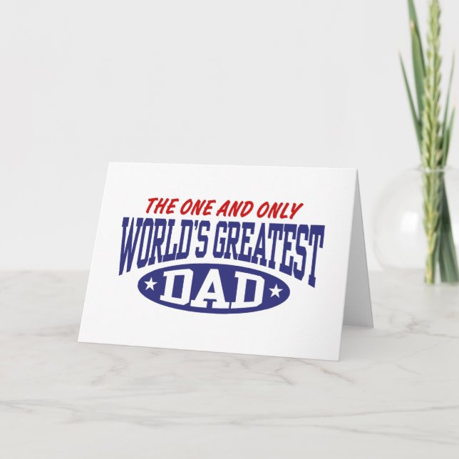 World's Greatest Dad Card (Front)