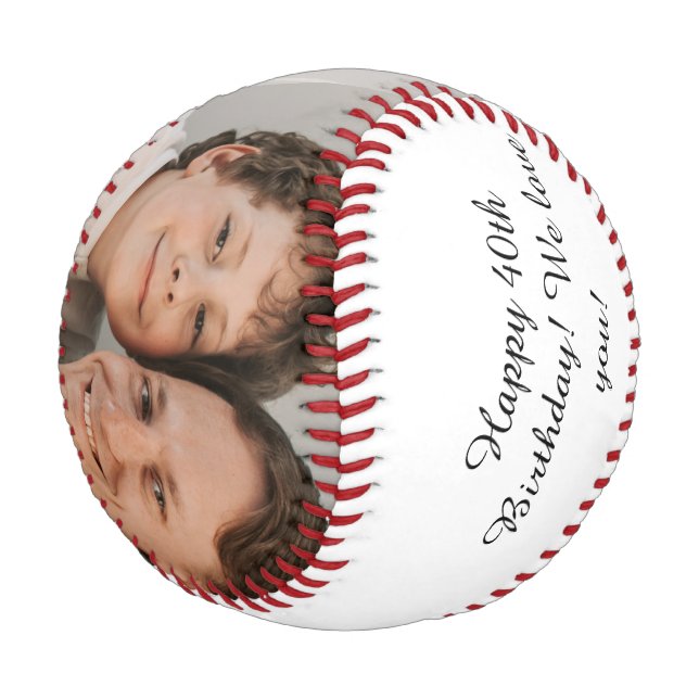 'World's Greatest Dad' Customizable Birthday Gift Baseball (Angled)