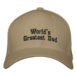 World's Greatest Dad Embroidered Baseball Hat