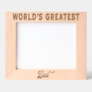 World's Greatest Dad Engraved Frames