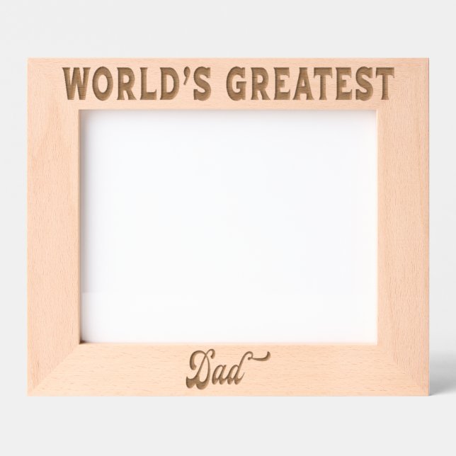 World's Greatest Dad Engraved Frames (Front)