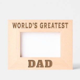 World's Greatest Dad Engraved Frames