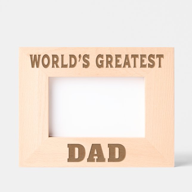 World's Greatest Dad Engraved Frames (Front)