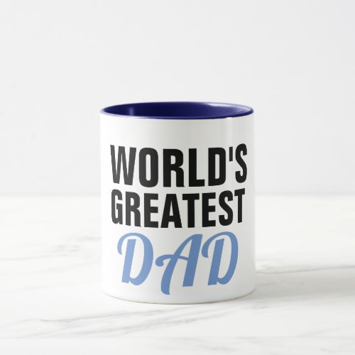 worlds greatest dad fathers day design funny cute mug