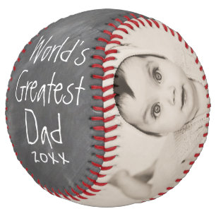Worlds Greatest Dad - Fathers Day Personalized Softball
