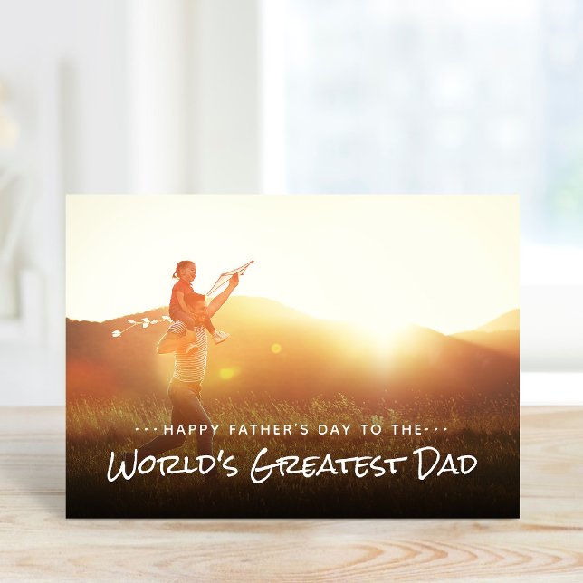World's Greatest Dad Father's Day Photo Card (Creator Uploaded)