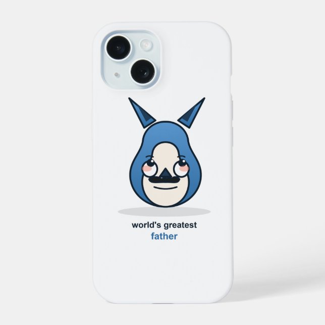 World's Greatest Dad Fox Iphone Case (Back)