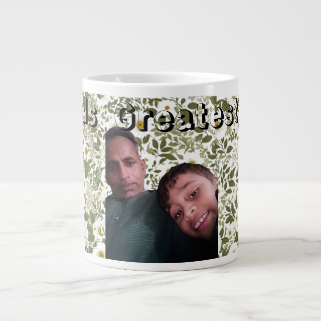 Worlds Greatest Dad Giant Coffee Mug (Front)