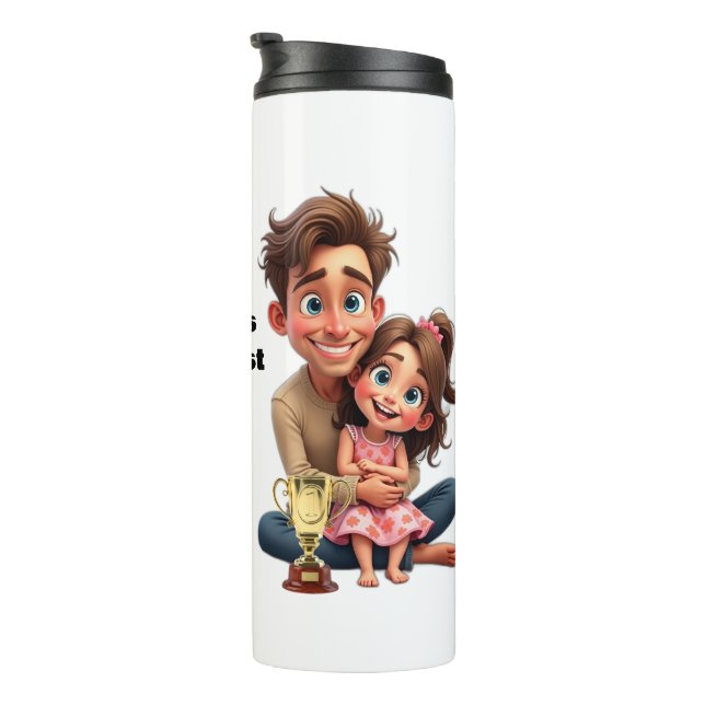 WORLD'S GREATEST DAD Gift for him Father Grandpa Thermal Tumbler (Rotated Right)