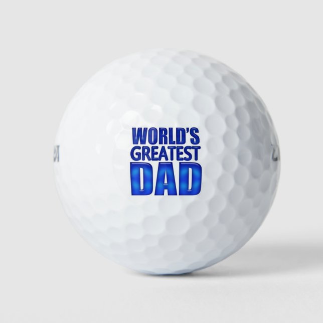 world's greatest dad golf balls (Front)