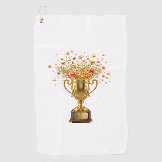 World's Greatest DAD Golf Towel (Front)