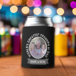 World&#39;s Greatest Dad Grandpa Custom Photo Template Can Cooler at Zazzle