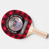 World's Greatest Dad Grandpa Custom Photo Template Ping Pong Paddle (Side)