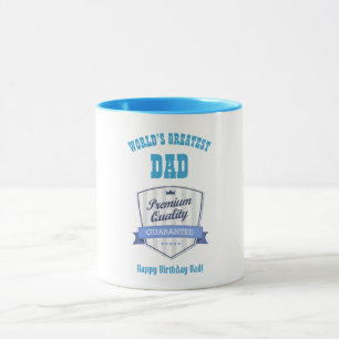 World's Greatest Dad - Happy Birthday Customizable Mug