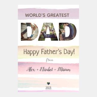 World's Greatest Dad Happy Father's Day  Card