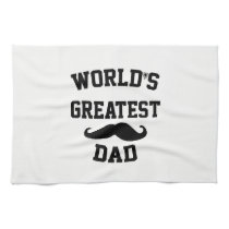 Worlds greatest dad kitchen towel