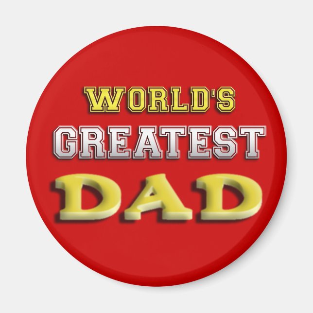 World's Greatest Dad Magnet (Front)