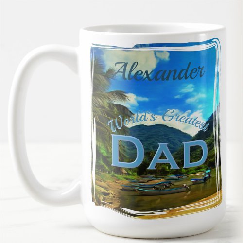 Worlds Greatest Dad Mismaloya River 0344 Coffee Mug